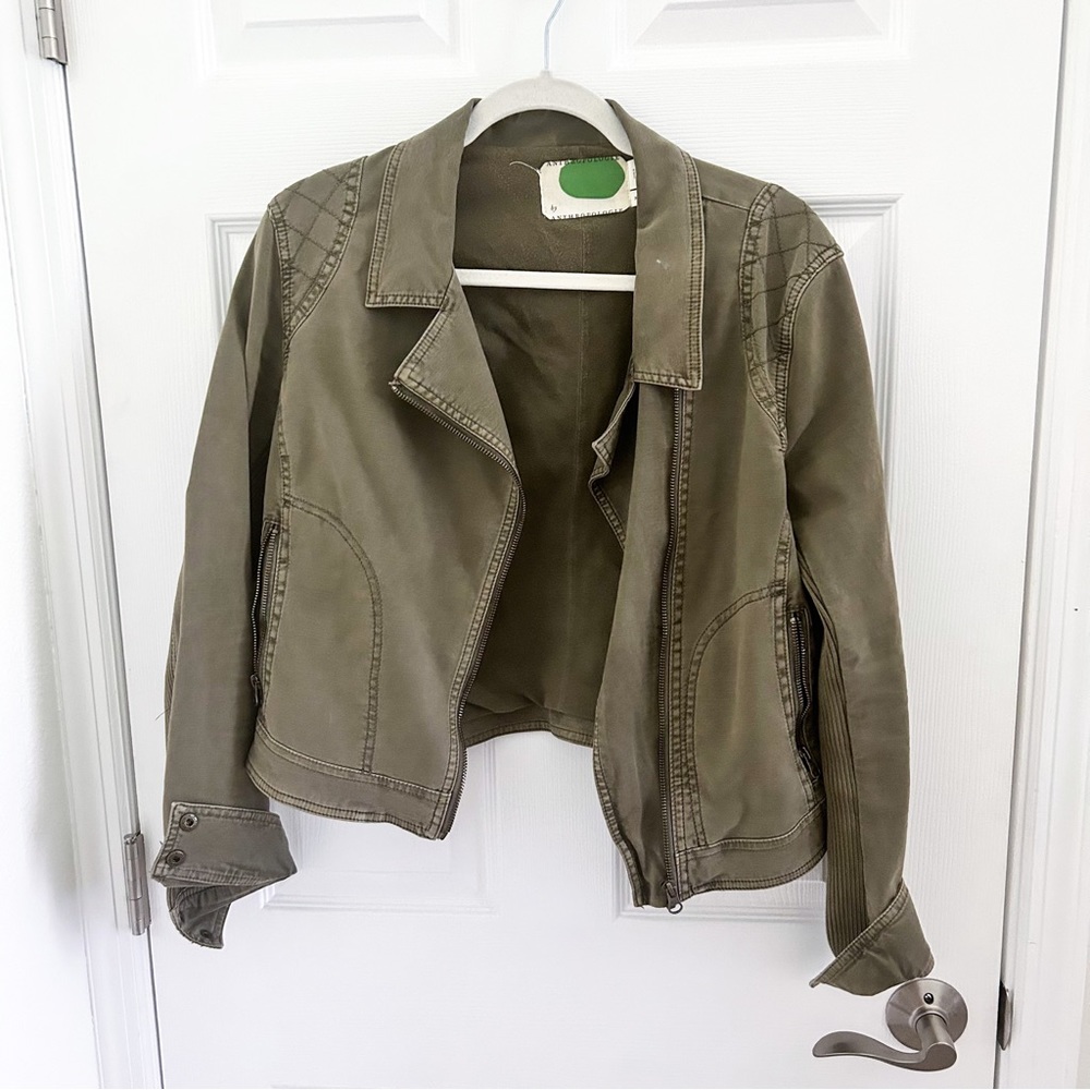 ANTHROPOLOGIE Olive Jacket